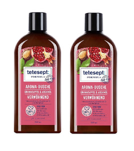 2xPack Tetesept Shower Gel Formula with Natural Vegetable Oils - 3 Varieties