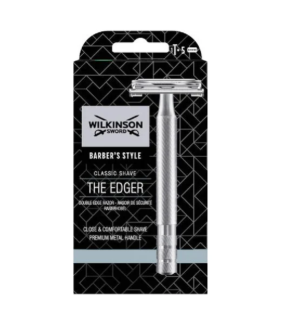 WILKINSON Barber's Style Classic Shave 'The Edger' Safety Razor for Men