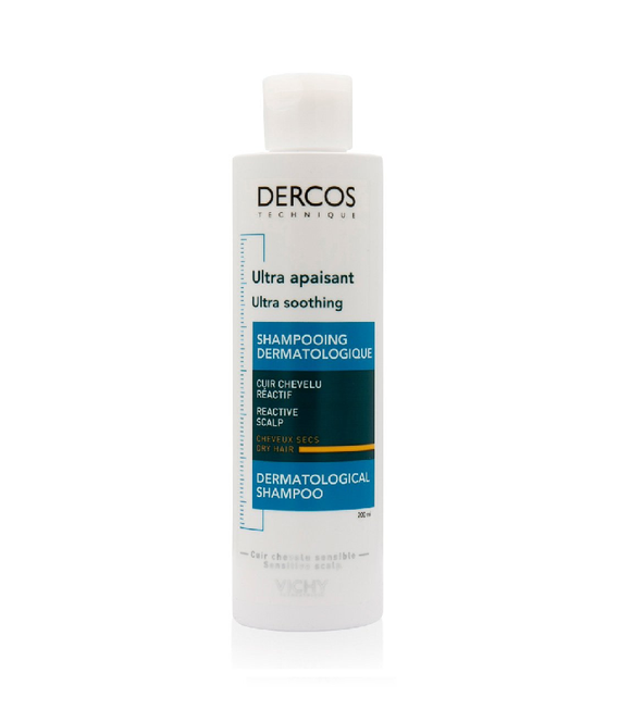 VICHY Drcos Ultra-Sensitive Dry Scalp Hair Shampoo - 200 ml