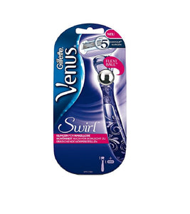 Gillette Venus Swirl Ladies Shaver/5-Blade Razor Include 1 Cartridge - Eurodeal.shop