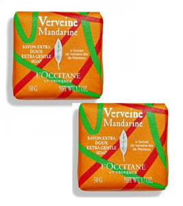 2xPack L'OCCITANE VERBENA Mandarin Extra Gentle Soap - 100 g
