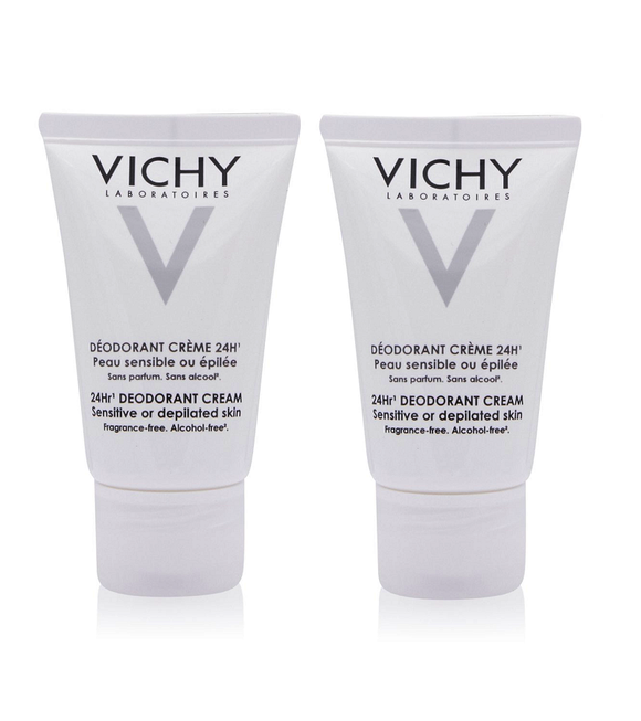 2xPack VICHY Sensitive Skin 24H  Deodorant Cream - 80 ml