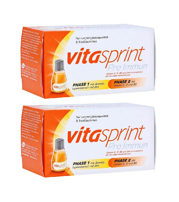 2xPack VITASPRINT Pro Immun Drinking Bottles - 16 pcs