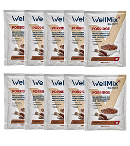 10xPacks WellMix Balance Chocolate Porridge for Weight Control - 500 g