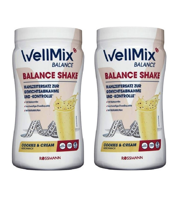 2xPack WellMix Balance Cookies & Cream Weight Loss Shake Mix - 700 g