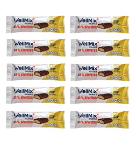 10 Bars WellMix Balance 33% Protein Vanilla Crisp Energy Bars - 450 g