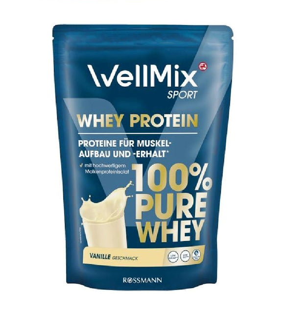 WellMix Sport 100% Pure Whey Protein Vanilla Flavor Powder Mix  - 450 g
