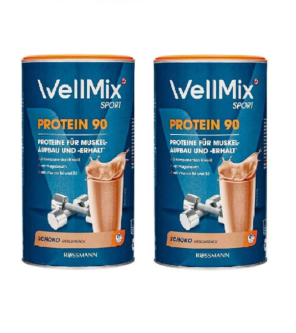 2xPack WellMix Sport Protein 90 Chocolate Flavor Energy Powder - 700 g