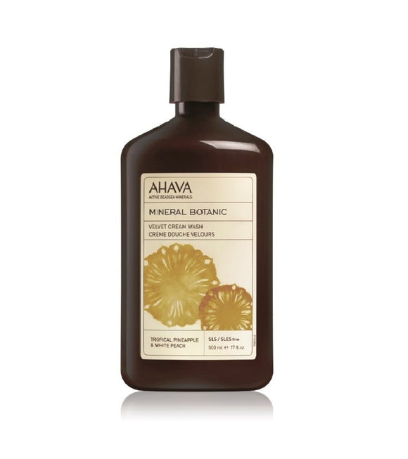 AHAVA Mineral Botanic Velvet Tropical Pineapple & White Peach Shower Gel for Women -  500 ml