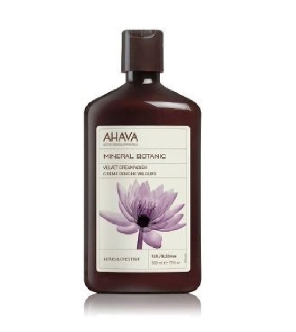 AHAVA Mineral Botanic Rich Velvet Cream Wash Lotus-Chestnut Shower Gel for Women - 500 ml