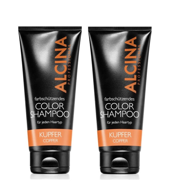 2xPack ALCINA Color Copper Hair Shampoo - 400 ml
