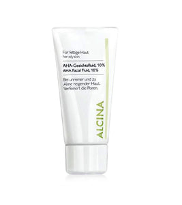 ALCINA Oily to Combination Skin AHA Facial Fluid 10% - 50 ml