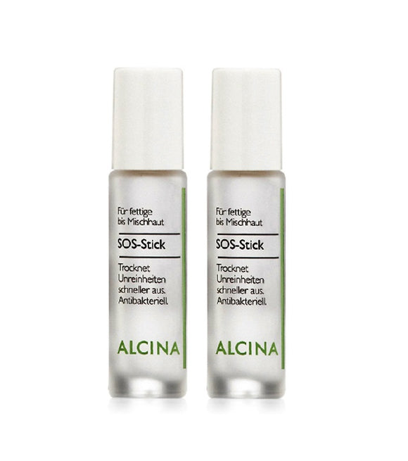 2xPack ALCINA Oily to Combination Skin SOS Stick Pimple Swab - 20 ml