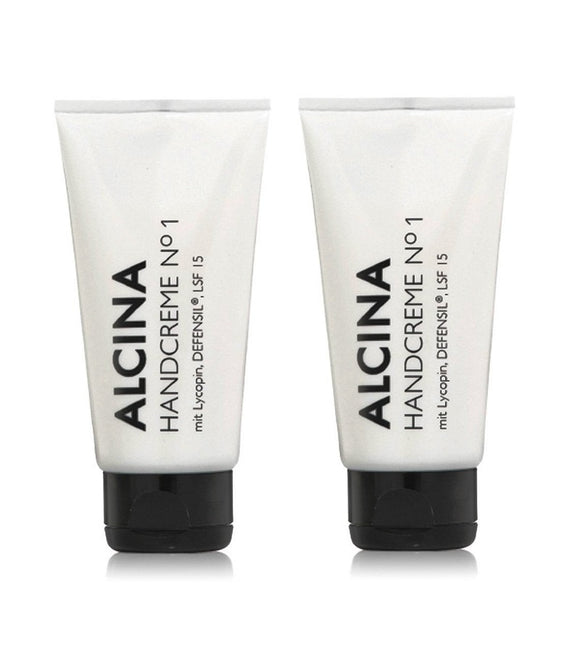 2xPack ALCINA  No.1 Hand Cream SPF 15 with Lycopene   - 50 ml