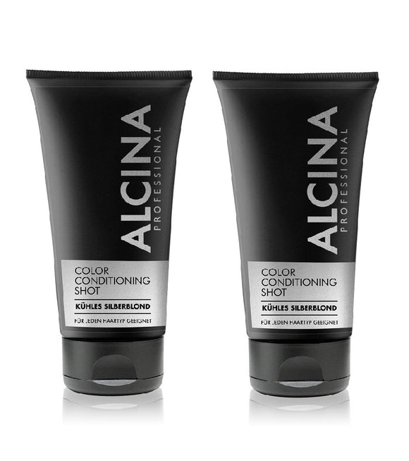 2xPack ALCINA Color Conditioning Shot Silver Hair Conditioner - 300 ml