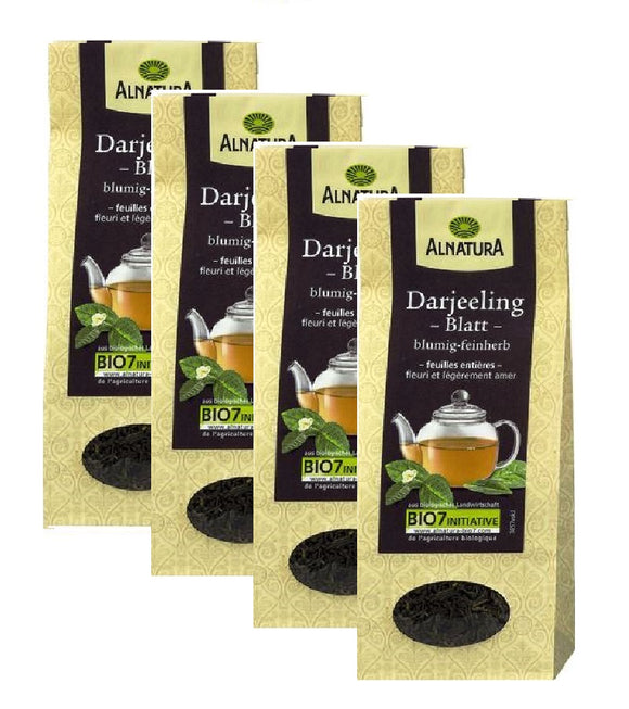 4xPacks Alnatura Organic Darjeeling Loose Tea - 240 g