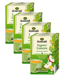 4xPacks Alnatura Organic  Ginger Lime Tea Bags - 80 Bags