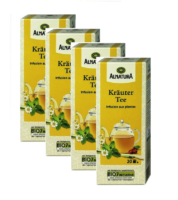 4xPacks Alnatura Organic Herbal Tea - 80 Bags