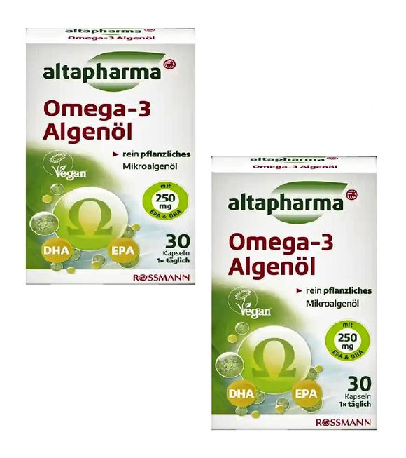 2xPacks Altapharma Omega 3 Algae Oil - 60 Capsules