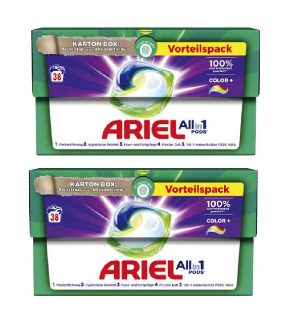 2xPack ARIEL All-in-1 Pods Color Detergent Value Pack - 76 WL
