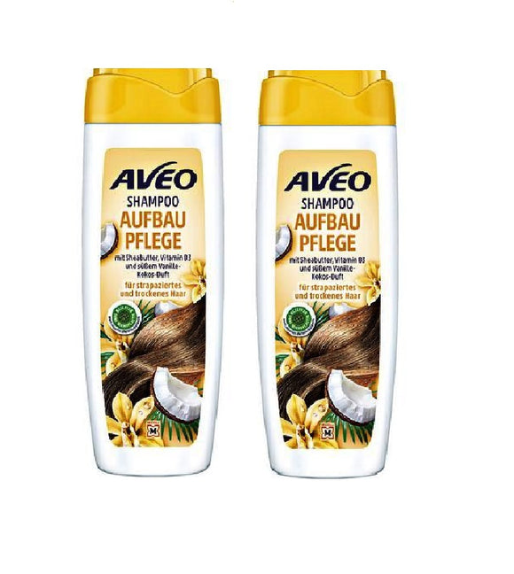 2xPack AVEO Build-up Care Vitamin B3 and Shea Butter Hair Conditioner - 600 ml