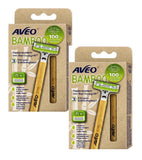 2xPack AVEO MEN Bamboo Shaving Razors