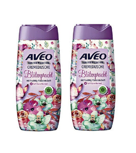 2xPack AVEO Flowers Shower Cream - 600 ml