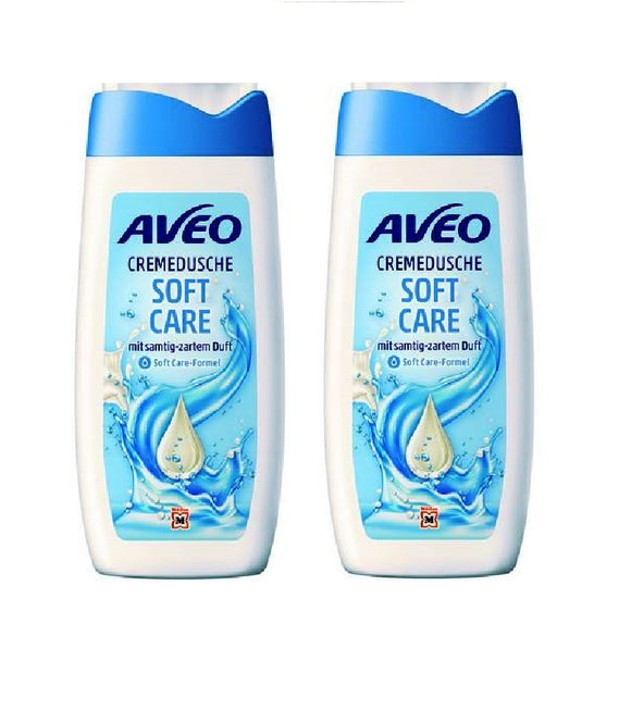 2xPack AVEO Soft Care Shower Cream - 600 ml