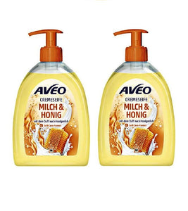 2xPack AVEO Milk & Honey Cream Soap - 1000 ml