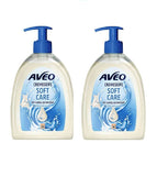 2xPack AVEO Soft Care Cream Liquid Soap - 1000 ml