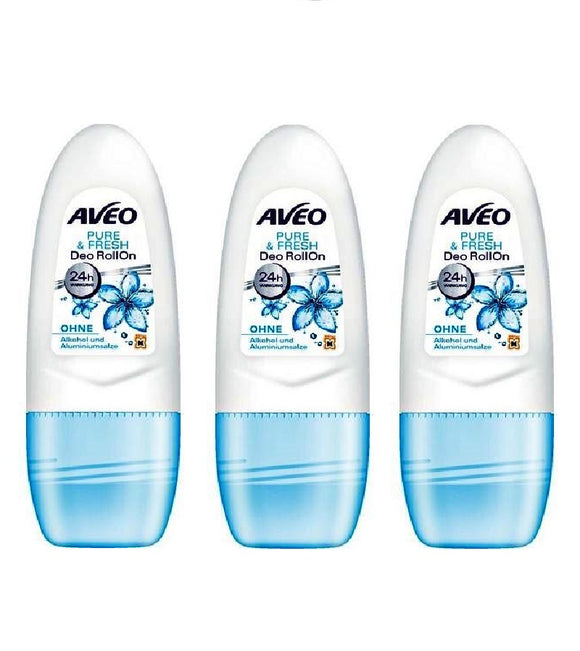 3xPack AVEO Pure & Fresh Deodorant Roll-on - 150 ml