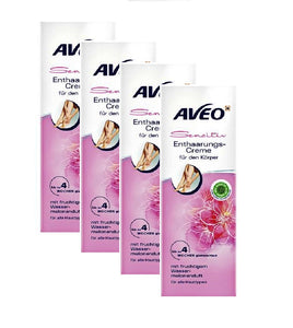 4xPack AVEO Depilatory Sensitive Cream - 500 ml