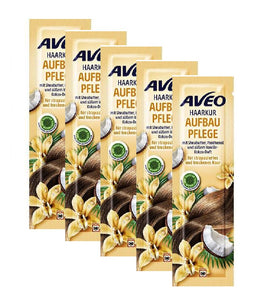 5xPack AVEO Hair Treatment Build-up Care Cream for Damaged Hair - 100 ml