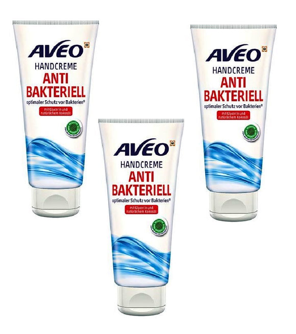 3xPack AVEO Antibacterial Hand Cream - 300 ml