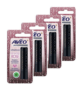 4xPack AVEO Fascinating Rosé Lip Care - 19.2 g