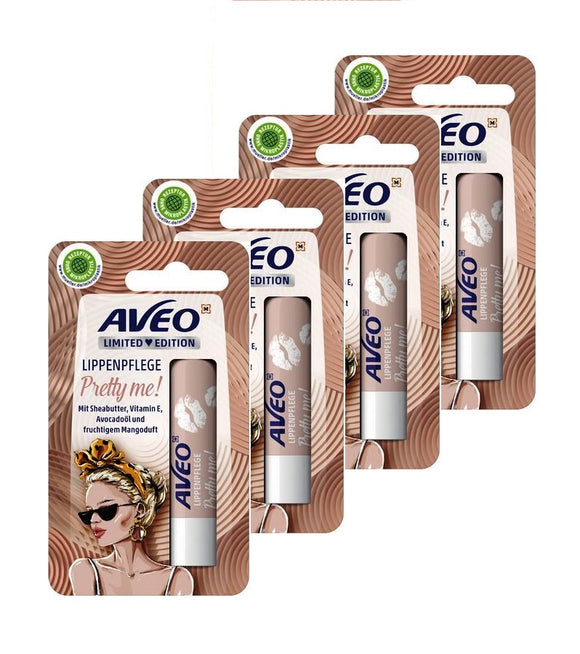 4xPack Aveo Pretty Me! Lip Care Balms - 19.2 g