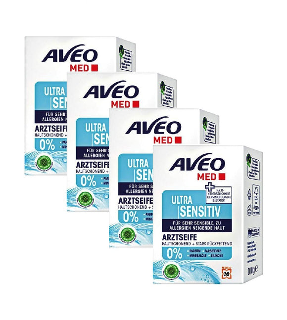 4xPack AVEO MED Doctor's Ultra Sensitive Soap - 400 g