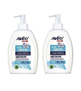 2xPack AVEO MED Ultra Sensitive Doctor's Liquid Soap - 600 ml