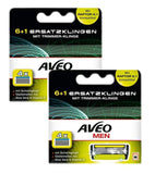 2xPack AVEO MEN 6+1 Bades Men's Replacement Razor Cartridges - 8 Cartridges
