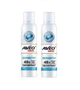 2xPack AVEO MEN Sensitive Deodorant Spray - 400 ml