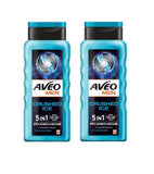 2xPack AVEO MEN - Crushed Ice 3-in-1 Shower Gel - 600 ml