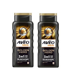 2xPack AVEO MEN's Golden Hero 5in1 Shower Gel - 600 ml