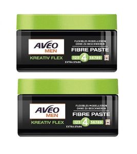 2xPack AVEO MEN Fiber Paste Hair Styling Gel - 200 ml