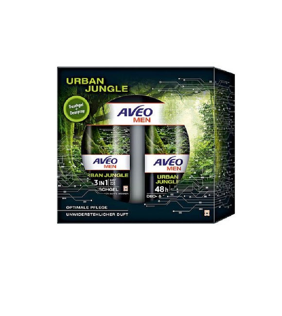 AVEO MEN 2-Piece Shower & Deodrant Urban Jungle Gift Set