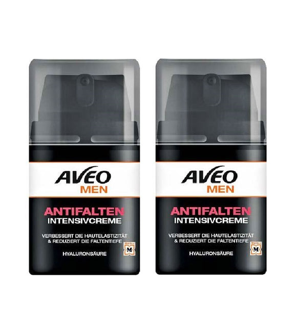 2xPack AVEO MEN Intensive Anti-wrinkle Face Cream - 100 ml
