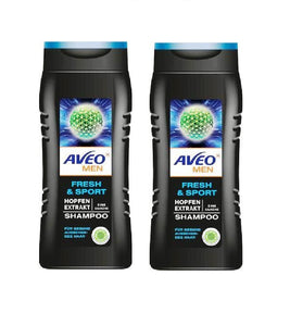 2xPack AVEO MEN Fresh & Sport Shampoo - 600 ml