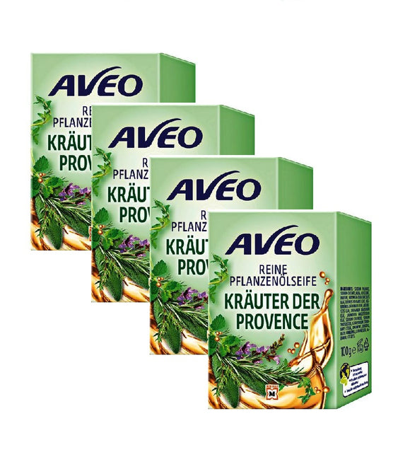 4xPack AVEO Herbs of Provence Vegetable Oil Soap - 400 g