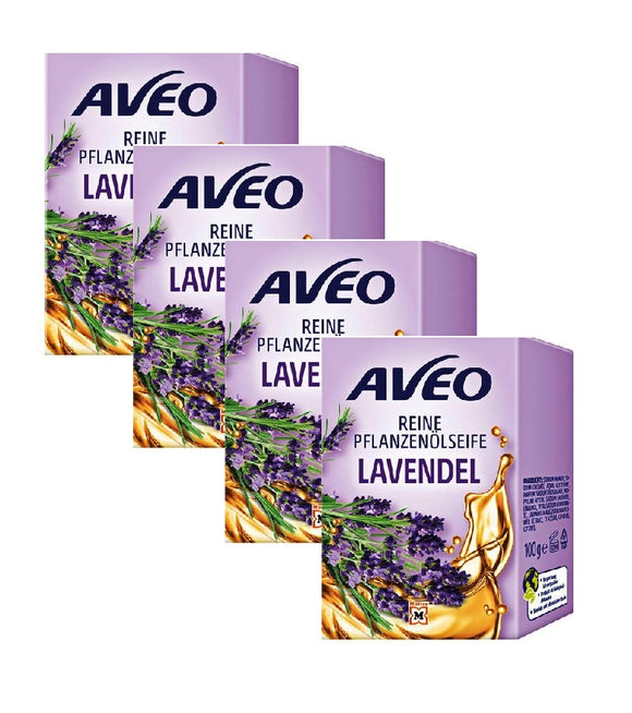 4xPack AVEO Lavender Vegetable Oil Soap - 400 g