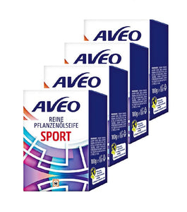 4xPack AVEO Sport Vegetable Oil Soap - 400 g