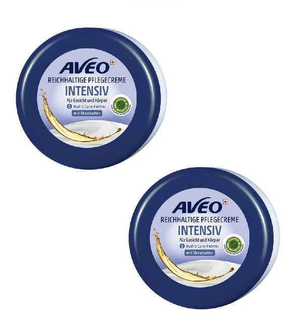 2xPack AVEO Intensive Body and Face Care Cream - 500 ml